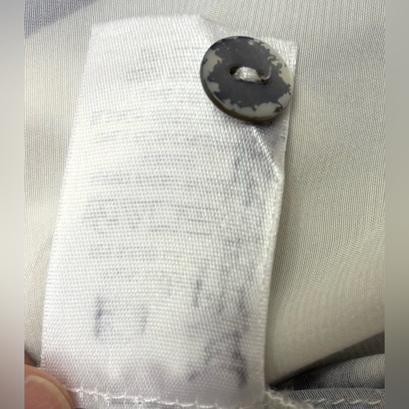 NIC+ZOE White and Gray Relaxed Button Down Shirt - Picture 7 of 7